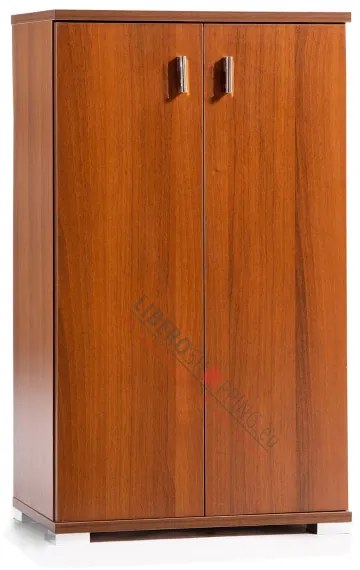 Mobile scarpiera in legno a due ante 53x33xH91 NOCE