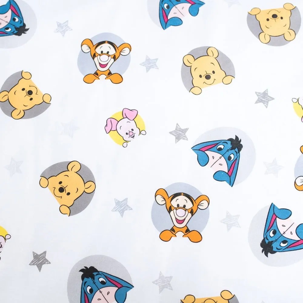 Set copripiumino e federa da bambini in cotone per culla 100x135 cm Winnie the Pooh "Stars" – Jerry Fabrics