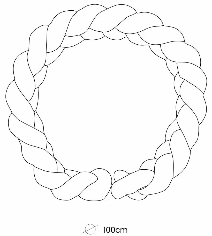 Riduttore per lettino rosa 100x100 cm – Meowbaby