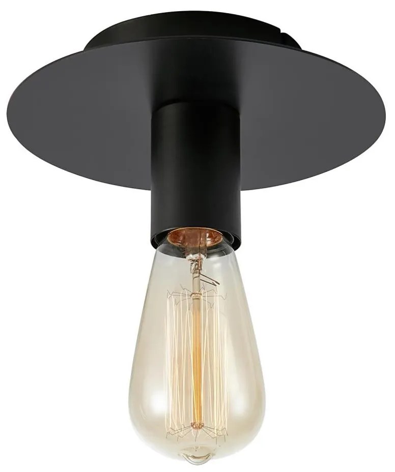 Markslöjd 108540 - Plafoniera PIATTO 1xE27/40W/230V nero