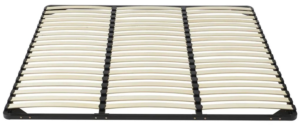 Rete a doghe 200 x 200 cm 3 x 19 doghe Senza piedi Nero - KALISTA di YSMÉE