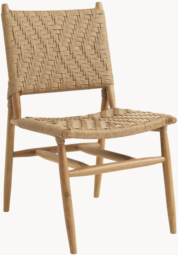Set di 2 poltroncine da giardino in legno di teak Laroc