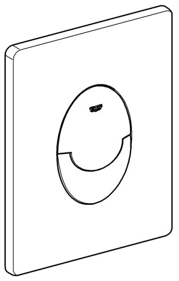 GROHE 38964KV0 - Pulsante di scarico START 156 × 197 mm nero