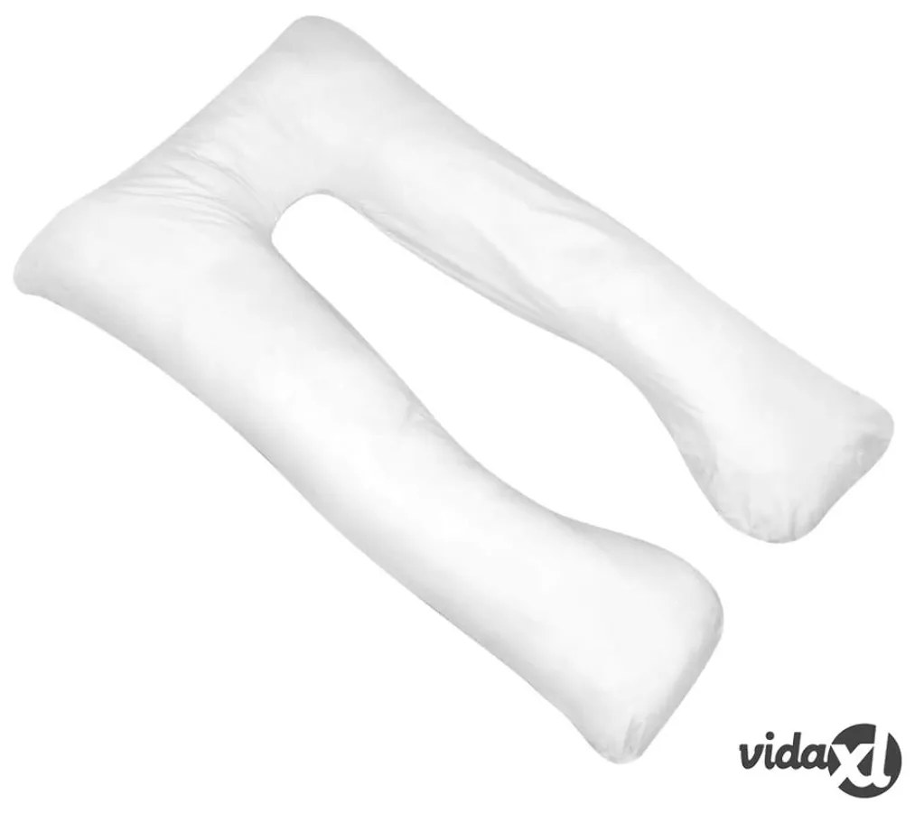 vidaXL Cuscino di Gravidanza 90x145 cm Bianco