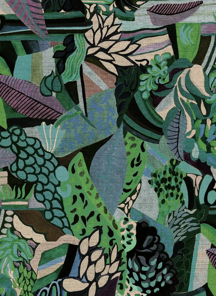 Arte International Carta da parati Terra Tropicana - Azure