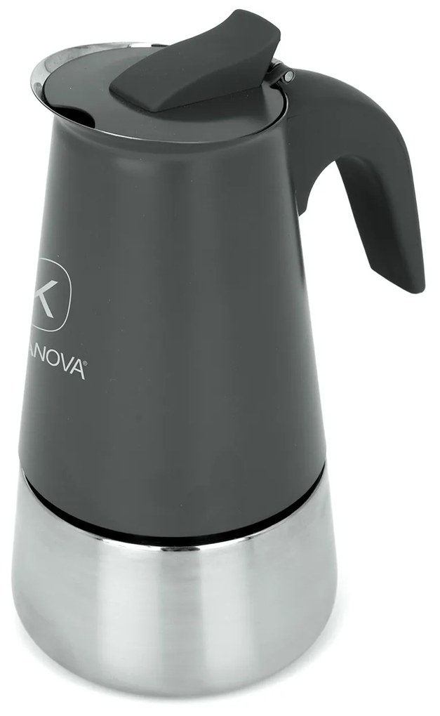 Caffettiera induzione 4 tazze grigia
