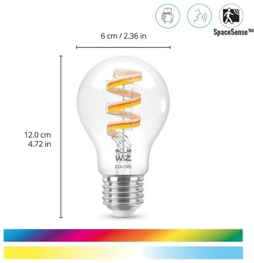 Lampadina LED RGBW dimmerabile A60 E27/6,3W/230V 2200-6500K Wi-Fi - WiZ