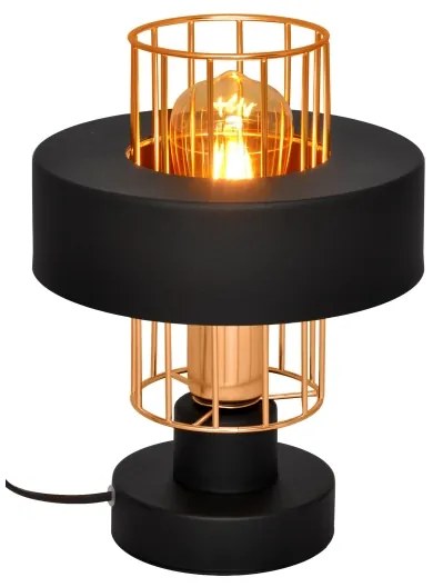 Lampada da tavolo VOLTA 1xE27/15W/230V nero/oro