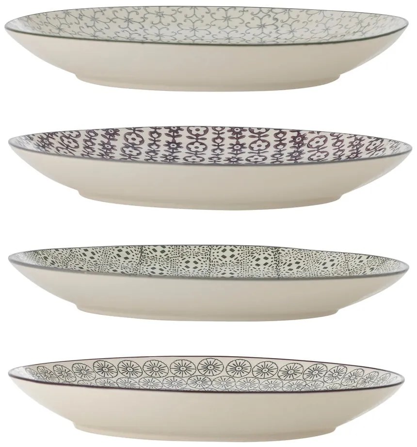 Set di 4 piatti in gres, ø 25 cm Karine - Bloomingville