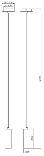 Globo 57911HB - Lampadario a sospensione con filo ROBBY 1xGU10/35W/230V nero