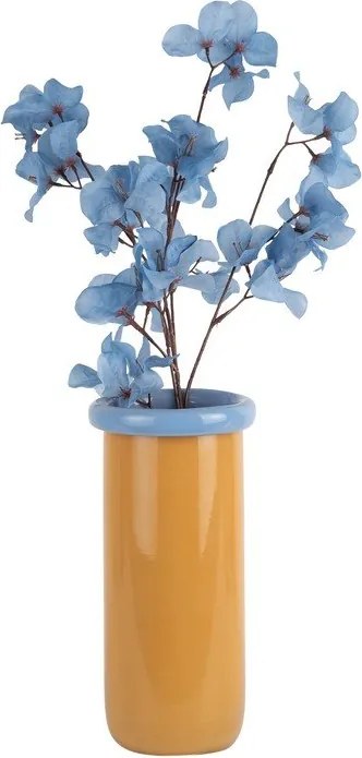 Vaso color senape in vetro (altezza totale 30,5 cm) Plegado – PT LIVING