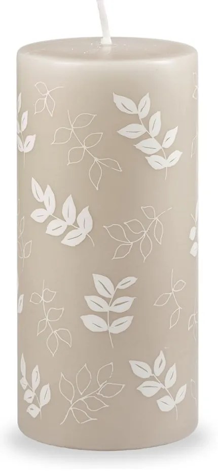 Candela grigia e beige, tempo di combustione 73 h Pure Beauty - Unipar