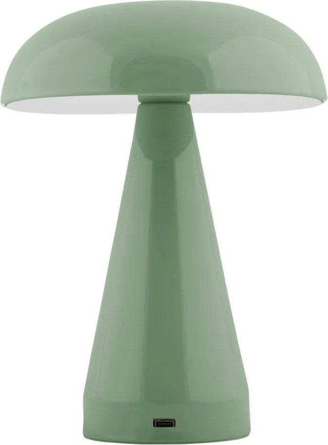 Lampada da tavolo dimmerabile a LED verde con paralume in metallo (altezza 20,5 cm) Rachel - Leitmotiv
