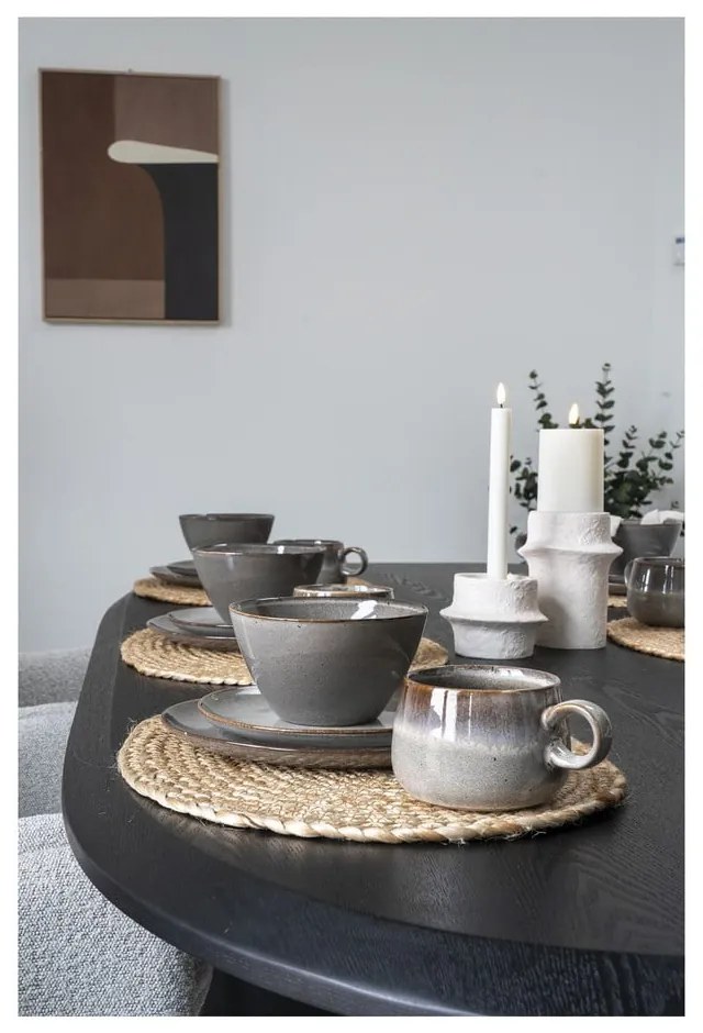 Set di 4 ciotole in gres grigio da 1,5 l Selma - House Nordic