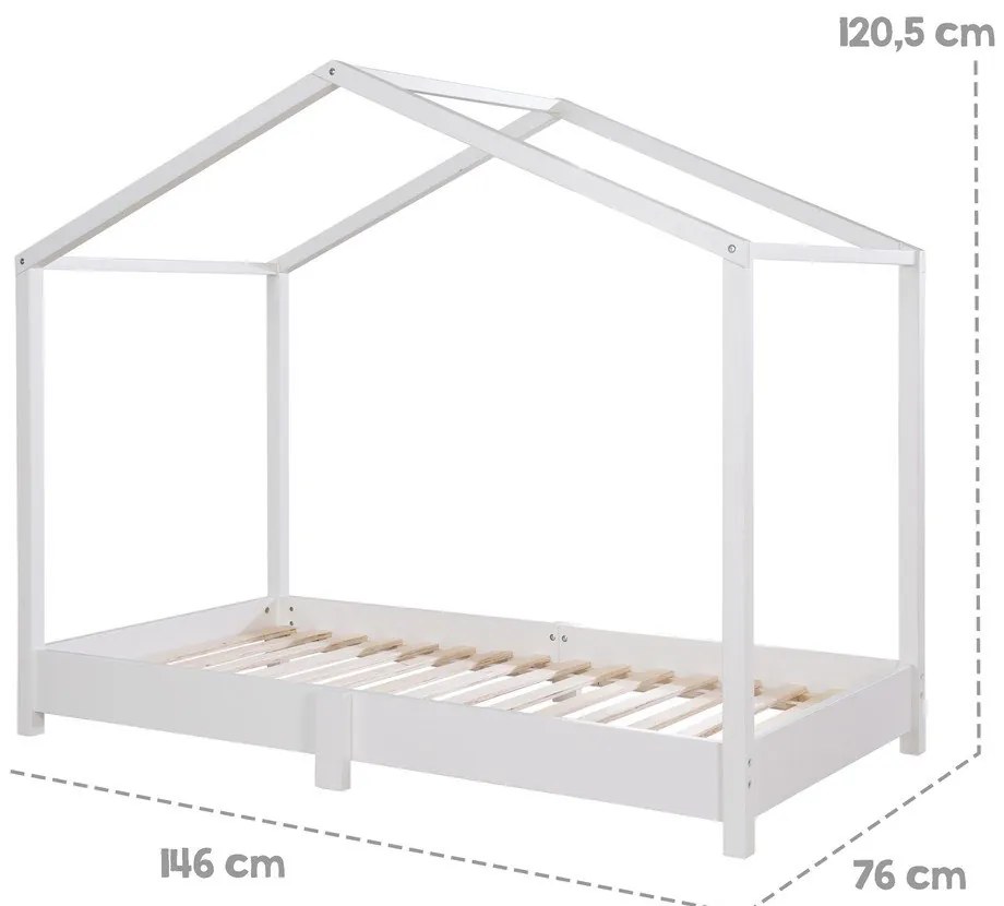 Box letto bianco 70x140 cm Montessori - Roba