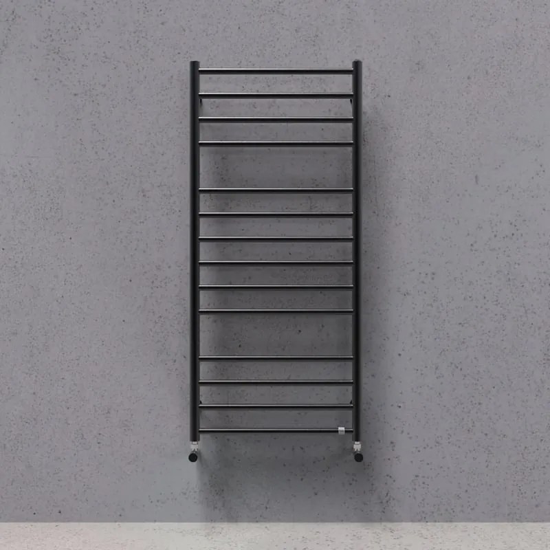 Scaldasalviette ad acqua calda DE'LONGHI ONLY nero matt interasse 450 mm, L 48.5 x H 128 cm