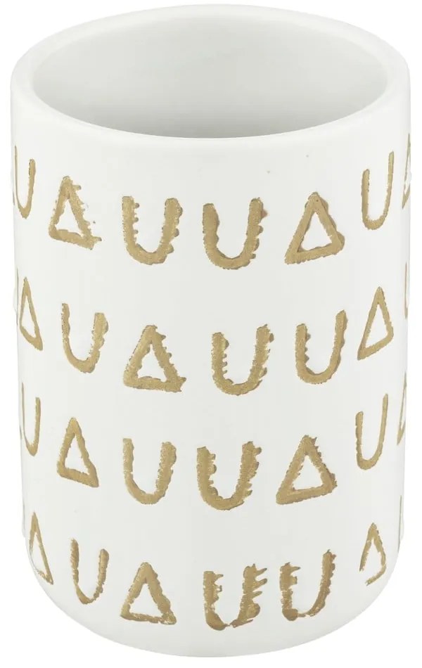 Tazza in ceramica beige per spazzolini da denti Avila - Wenko