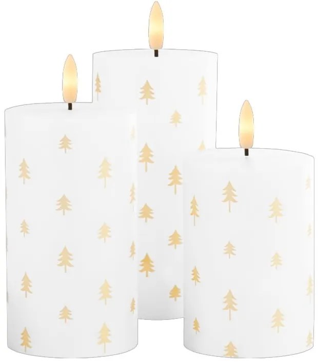 Candele LED in set da 3 (altezza 15 cm) Sille - Sirius