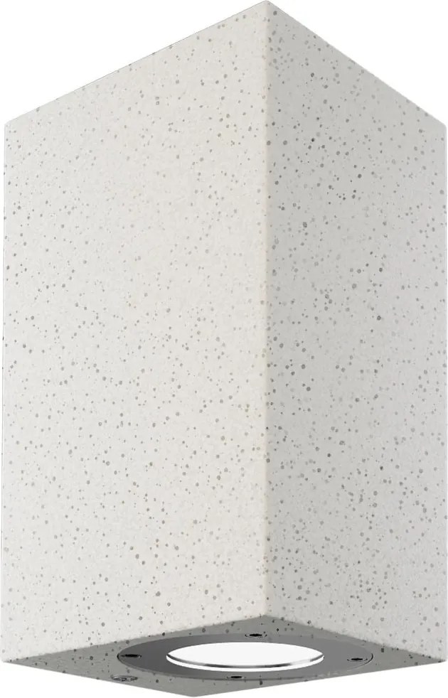 Applique Rettangolare in Cemento Chiaro GU10 IP65 - NOVILUMIO