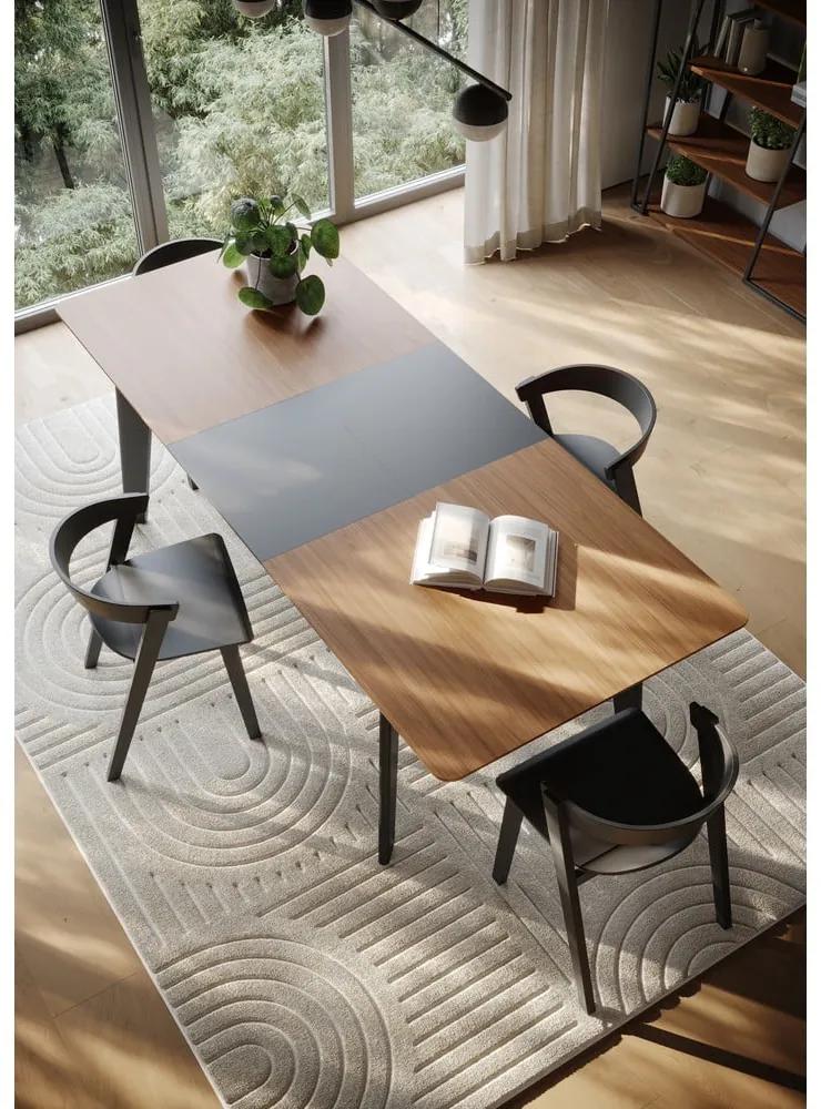 Tavolo da pranzo pieghevole con piano in legno di noce in colore naturale 100x180 cm Shadow - TemaHome