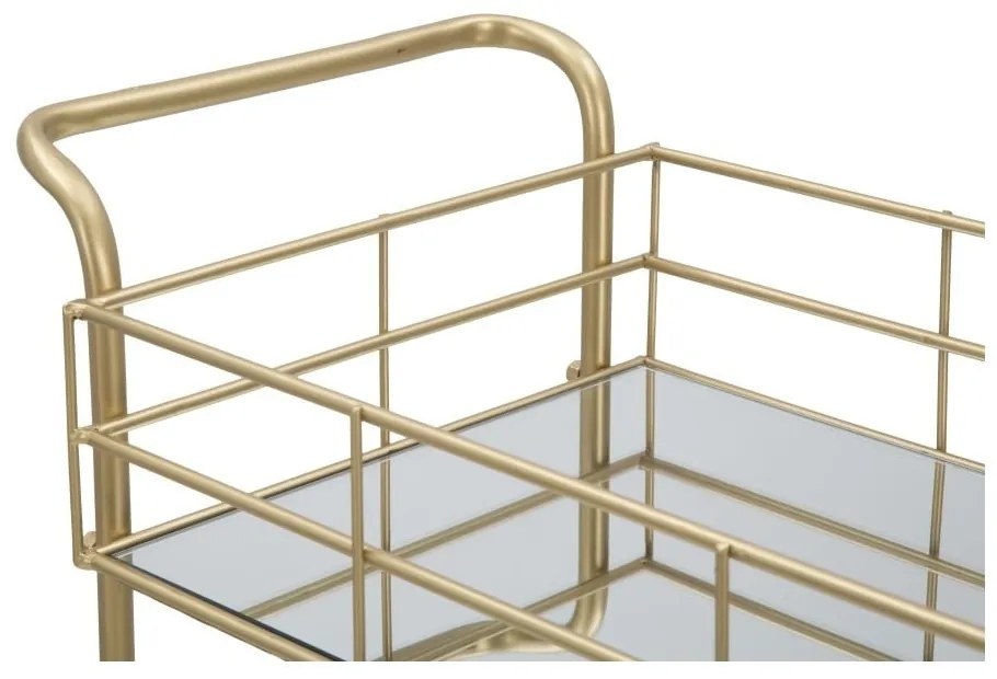 Carrello da portata a 3 piani con design Reo dorato Carrello - Mauro Ferretti