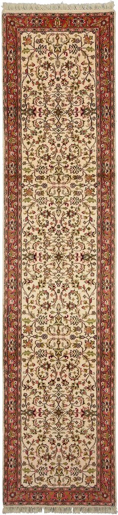 Bidjar Tappeto 340 x 80 Beige (Indian) Annodato A Mano