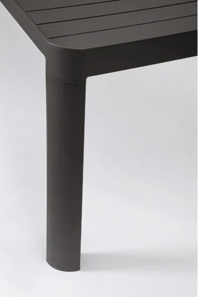 Tavolo Da Esterno Allungabile In Alluminio 100x180-240 Cm Kiplin Antracite Bizzotto