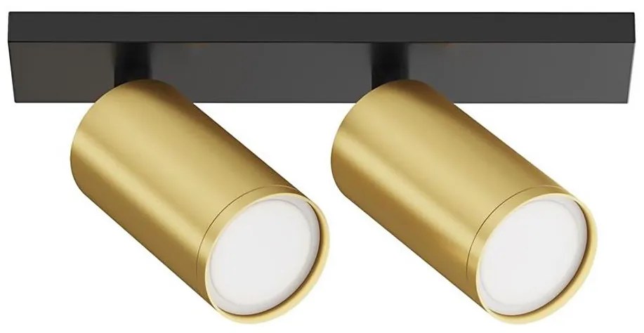 Maytoni C051CL-U-02BMG - Faretto FOCUS 2xGU10/10W/230V oro/nero