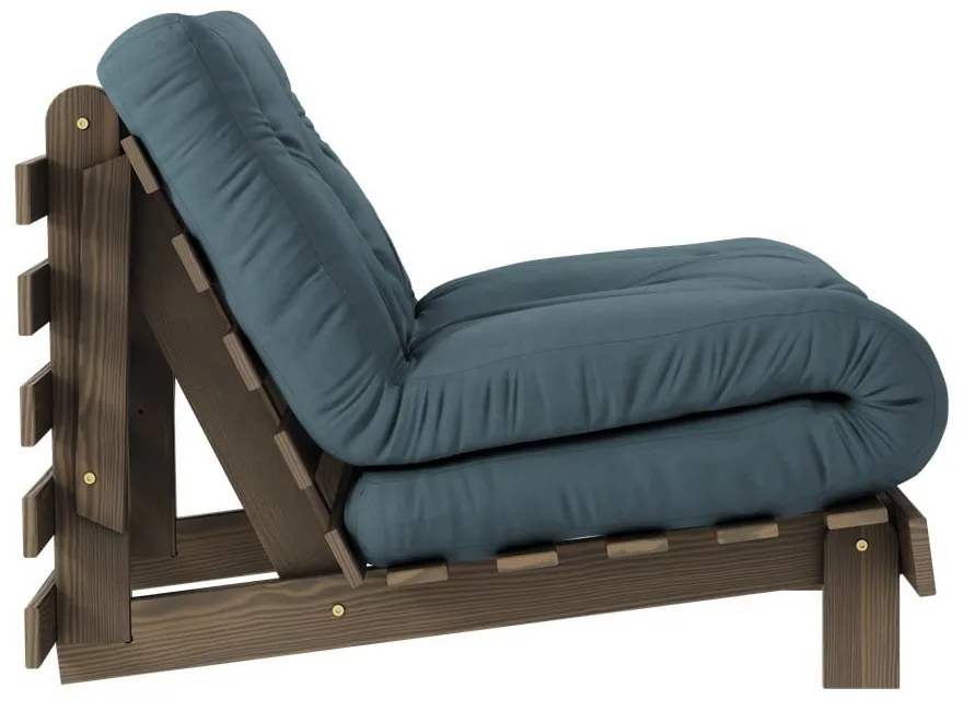 Poltrona in colore petrolio Roots - Karup Design