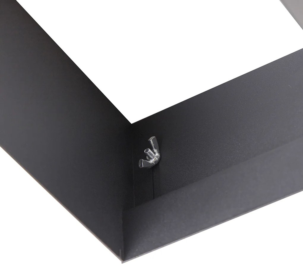 Set di 6 faretti incassati neri GU10 AR111 senza cornice a 2 luci - Oneon