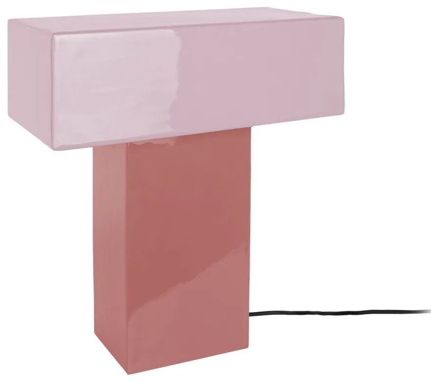 Lampada da tavolo rosa (altezza totale 35 cm) Grato Recto – Leitmotiv