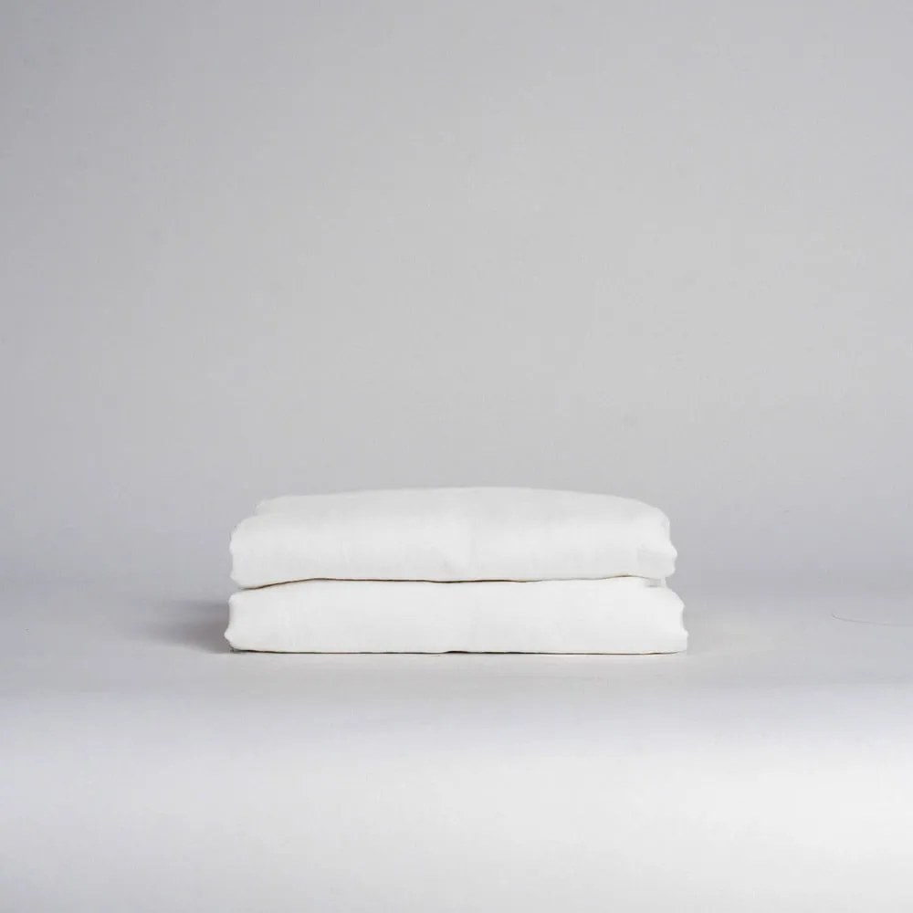 Lenzuolo bianco in lino 230x270 cm - Linen Tales