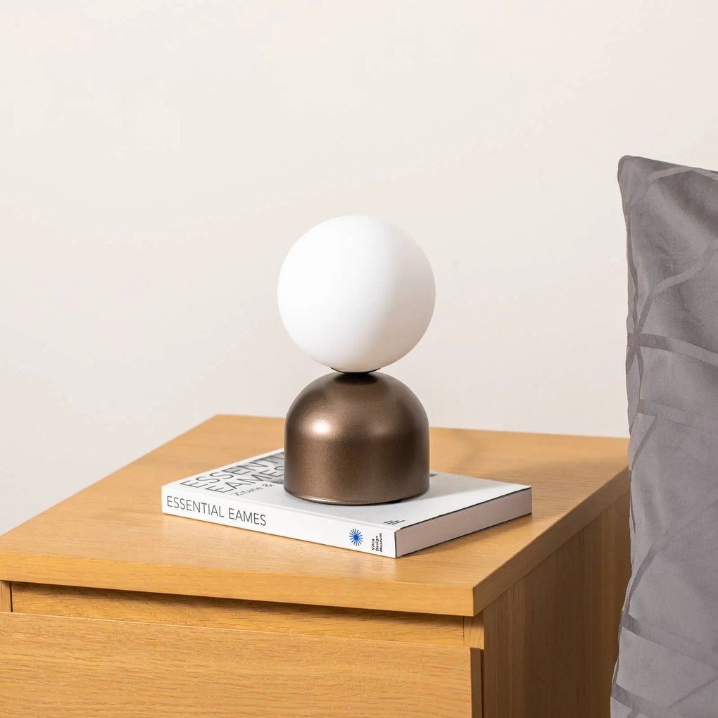 Lampada da tavolo Miki TK Lighting, Marrone / Ruggine, Camera da letto, Metallo, Moderno, Lampada da tavolo