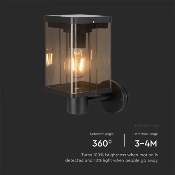 Lampada solare da parete LED esterna con sensore LED/2,5W/3,7V 3000K IP54