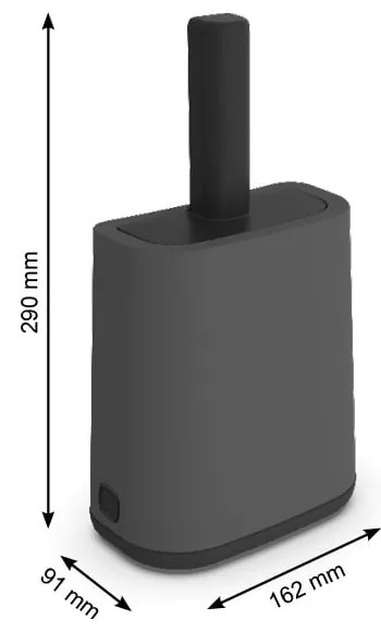 Cazzuola con supporto 9x16 cm Biala - Rotho