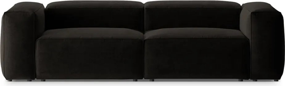 Divano nero 264 cm Bergamo – Cosmopolitan Design