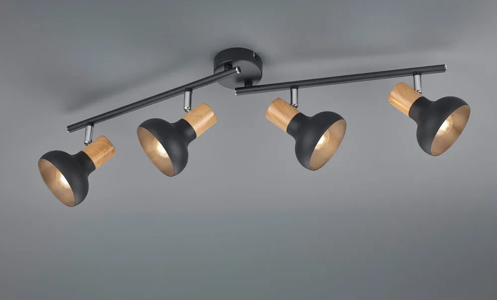 Faretto nero opaco ø 10 cm Latika – Reality