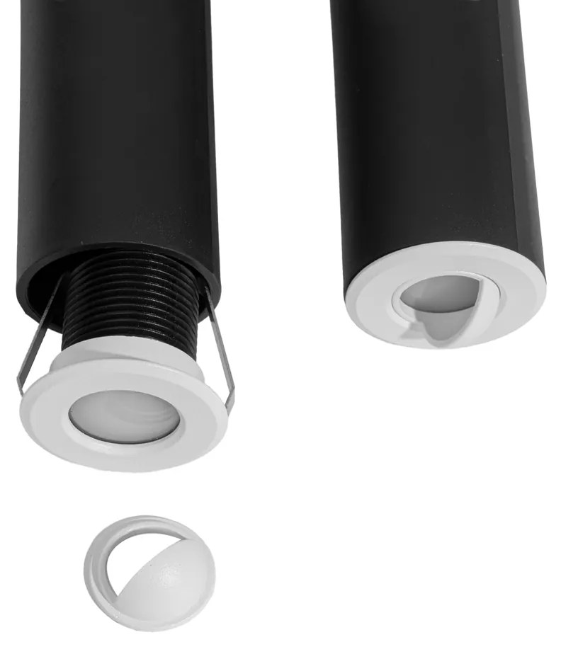 Set di 5 faretti da terra moderni bianchi con LED IP67 - Linsey