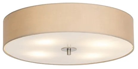Lampada da soffitto rustica beige 50 cm - Drum