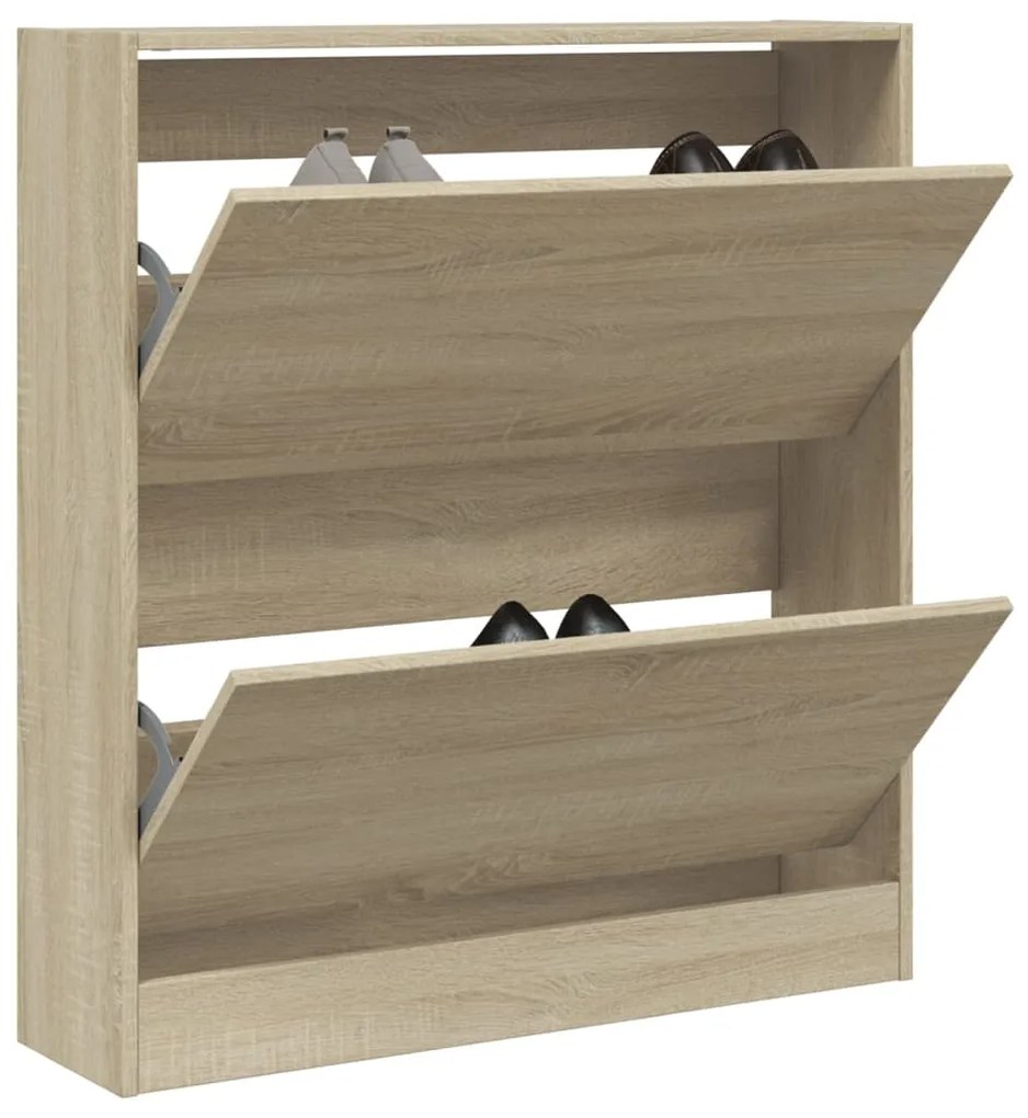 Scarpiera Rovere Sonoma 80x21x87,5 Cm İn Legno Multistrato /