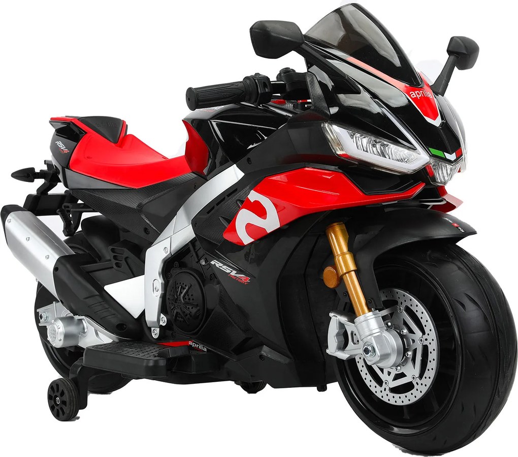 Moto Elettrica per Bambini 24V con Licenza Aprilia RSV4 BIG Nera...
