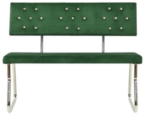 Panca 110 cm in Velluto Verde Scuro