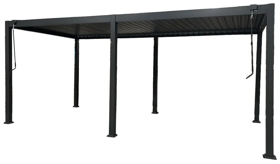 Pergola da terrazzo autoportante Lagos 3x6 Garden Point antracite