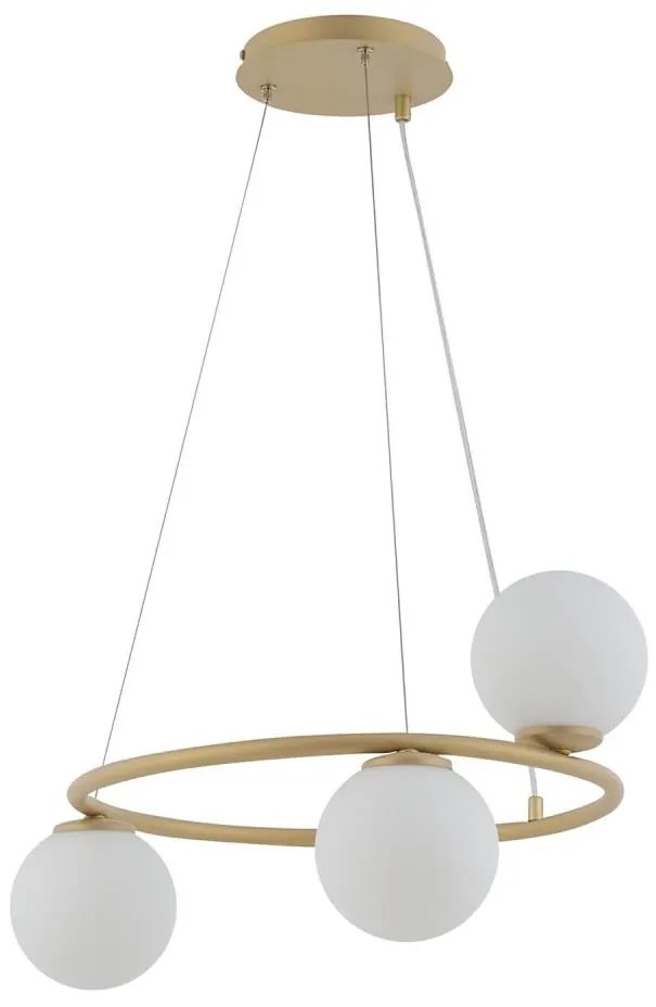 Lampadario a sospensione con filo GAMA 3xG9/12W/230V oro