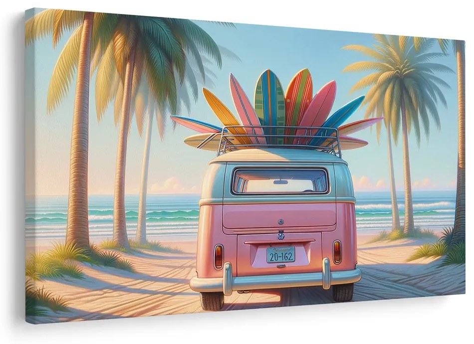 Quadro su tela – Estate nei colori delle tavole da surf