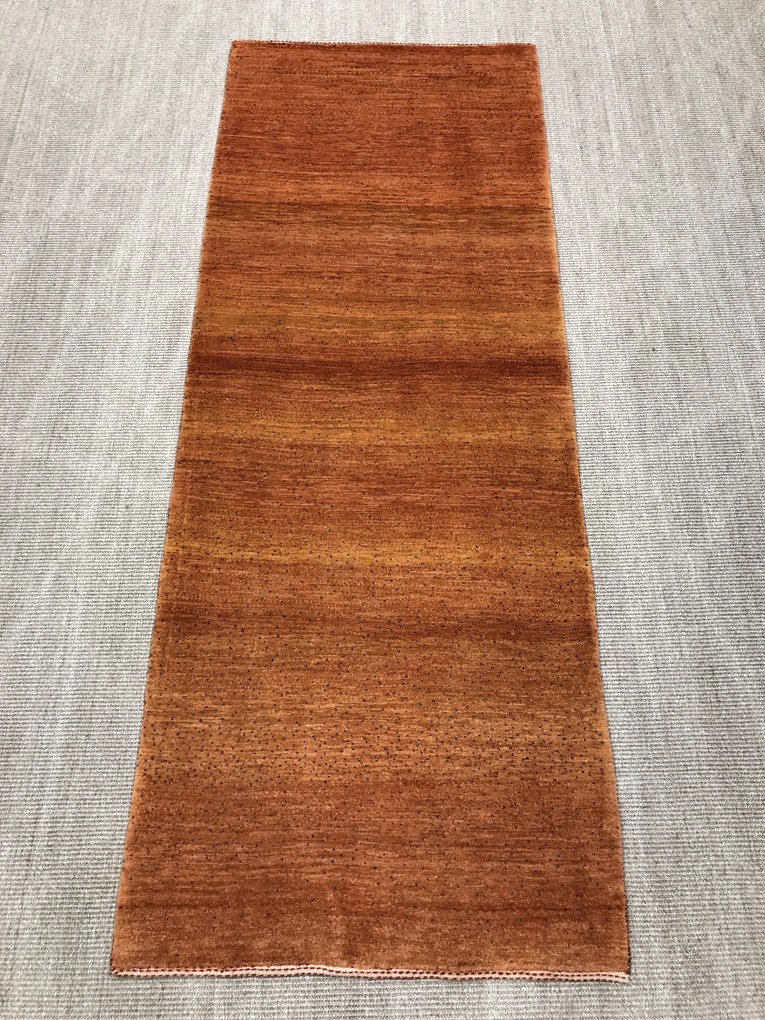 Loribaft Tappeto 80 x 220 Giallo (Iran) Annodato A Mano