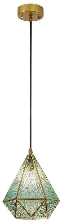 Rabalux 72244 - Lampadario a sospensione con filo NORAH 1xE14/40W/230V blu/oro