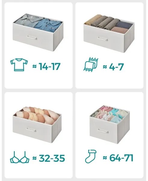 Armadietto con cassetti KIRA bianco/marrone