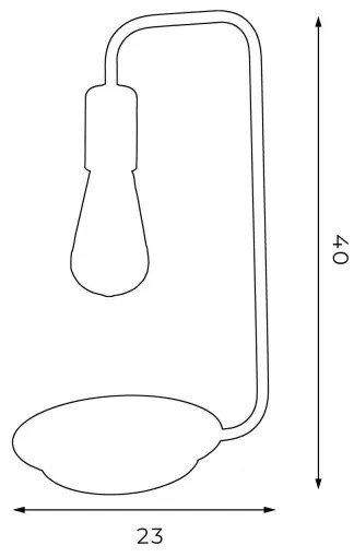 Lampada da tavolo BRENDA 1xE27/60W/230V nera