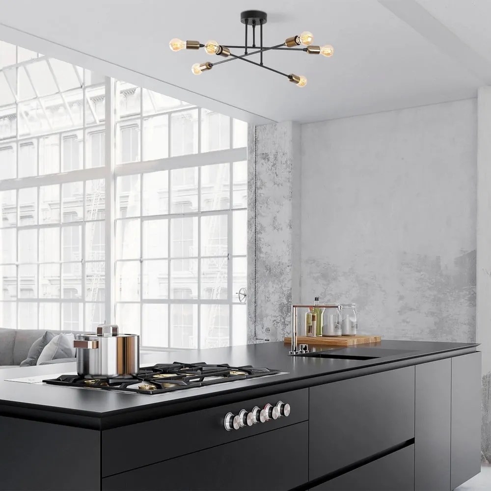 Plafoniera nera Fleur – Opviq lights